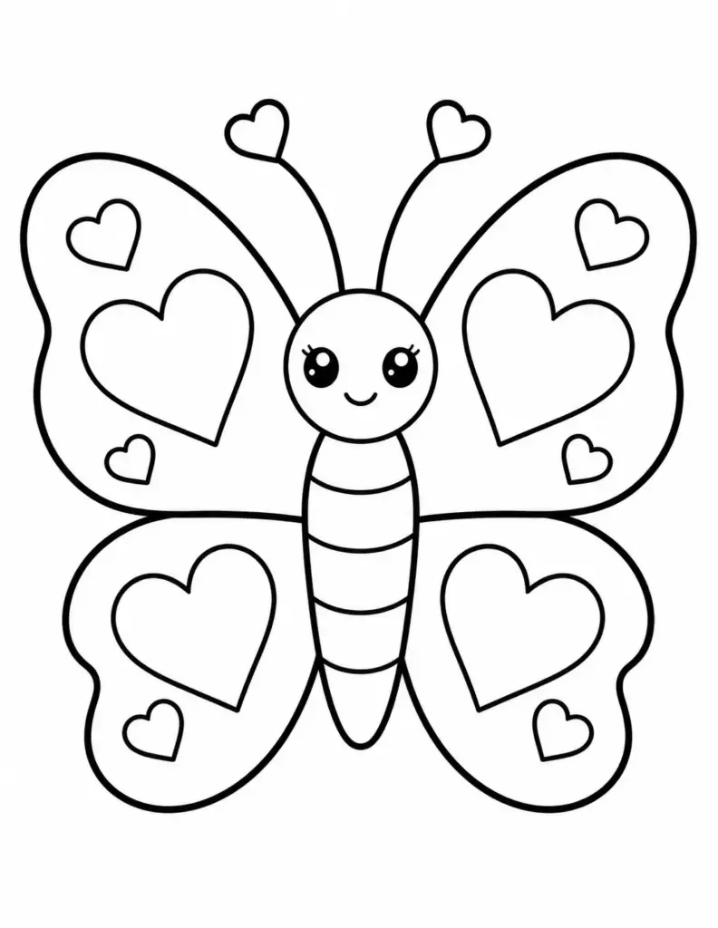 Heart Pattern Butterfly