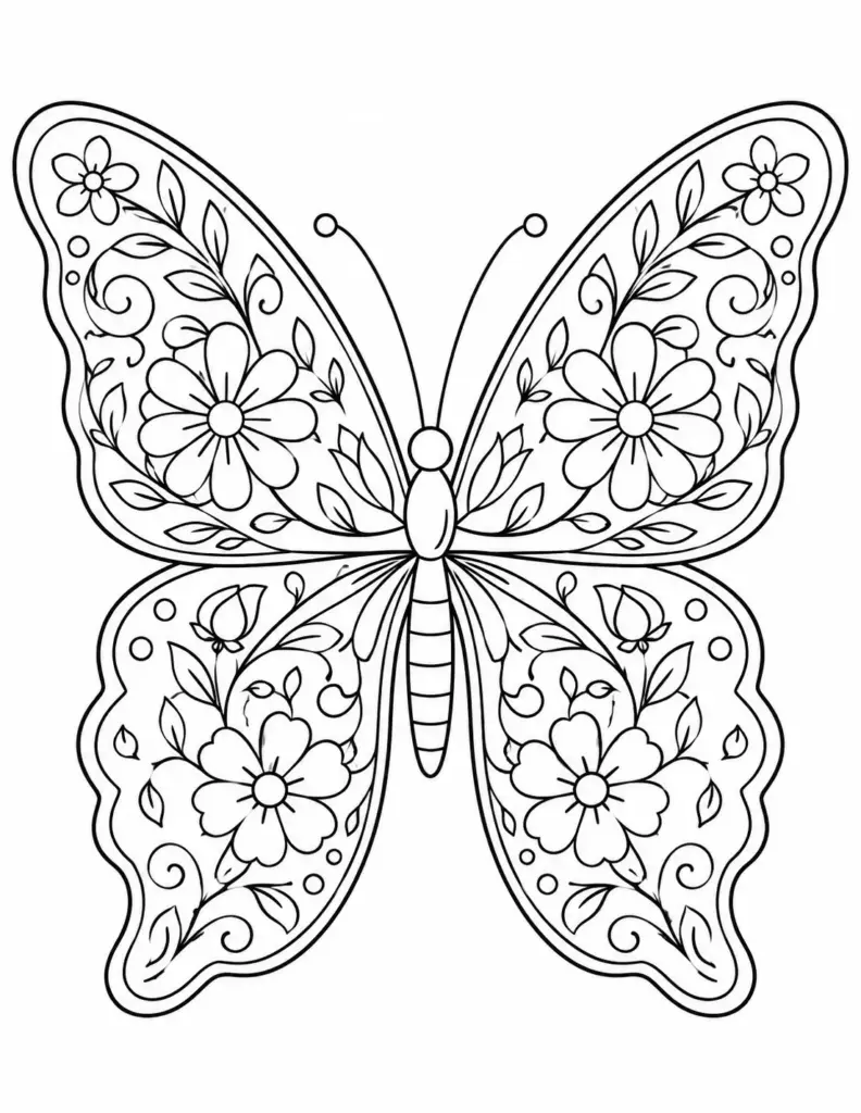 Floral Wing Butterfly
