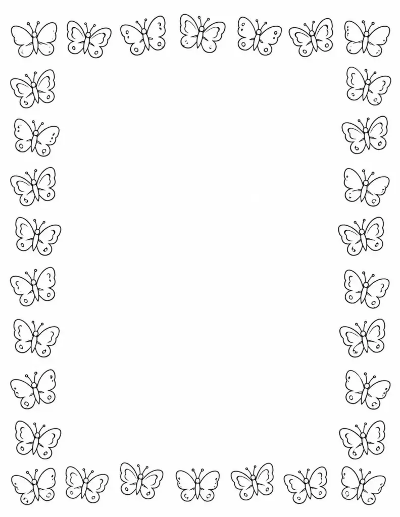 Butterfly Border Page
