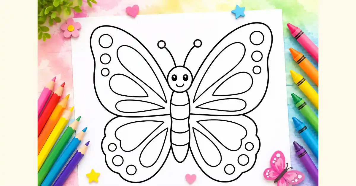 butterfly coloring pages