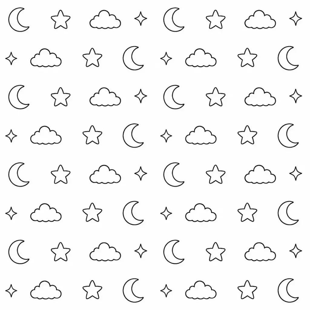 Tiny Stars, Moons, and Clouds