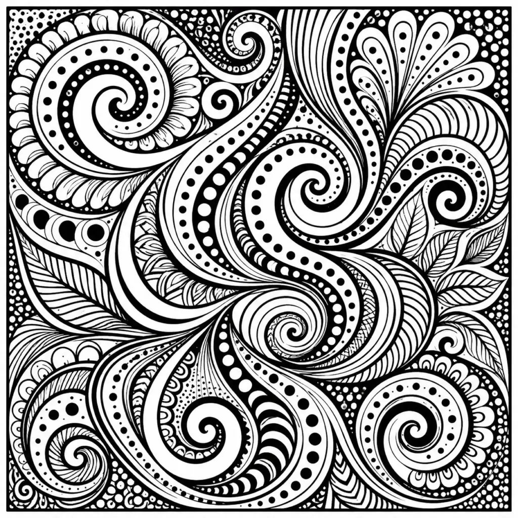 Zentangle Swirls and Dots