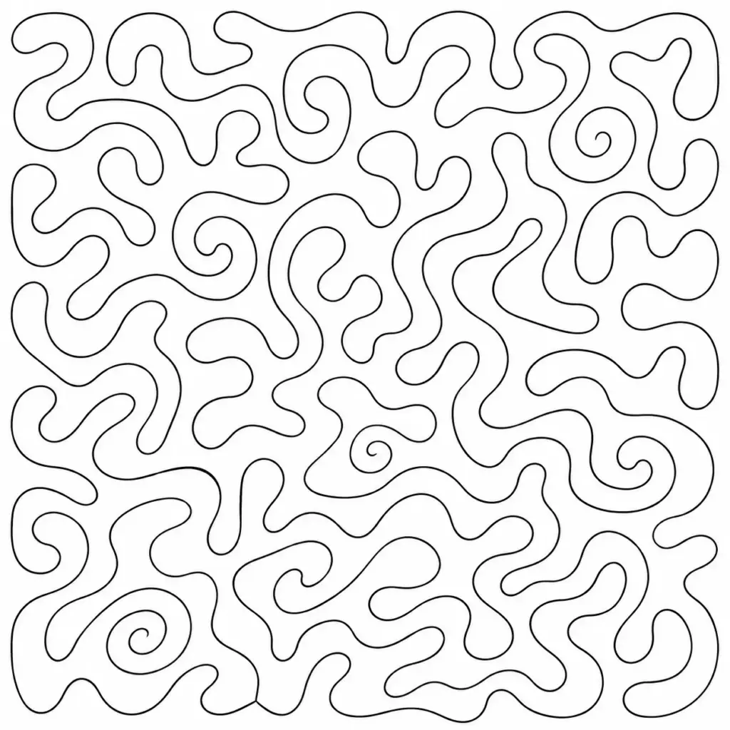 Continuous Squiggle Maze
