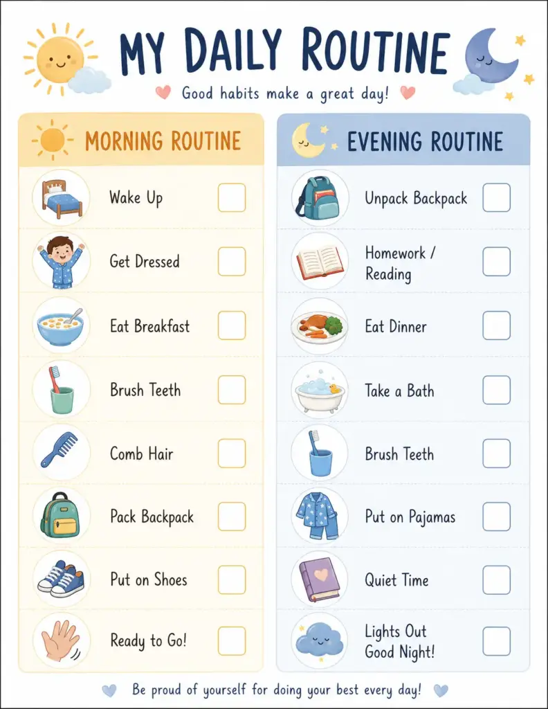 The Morning and Evening Routine