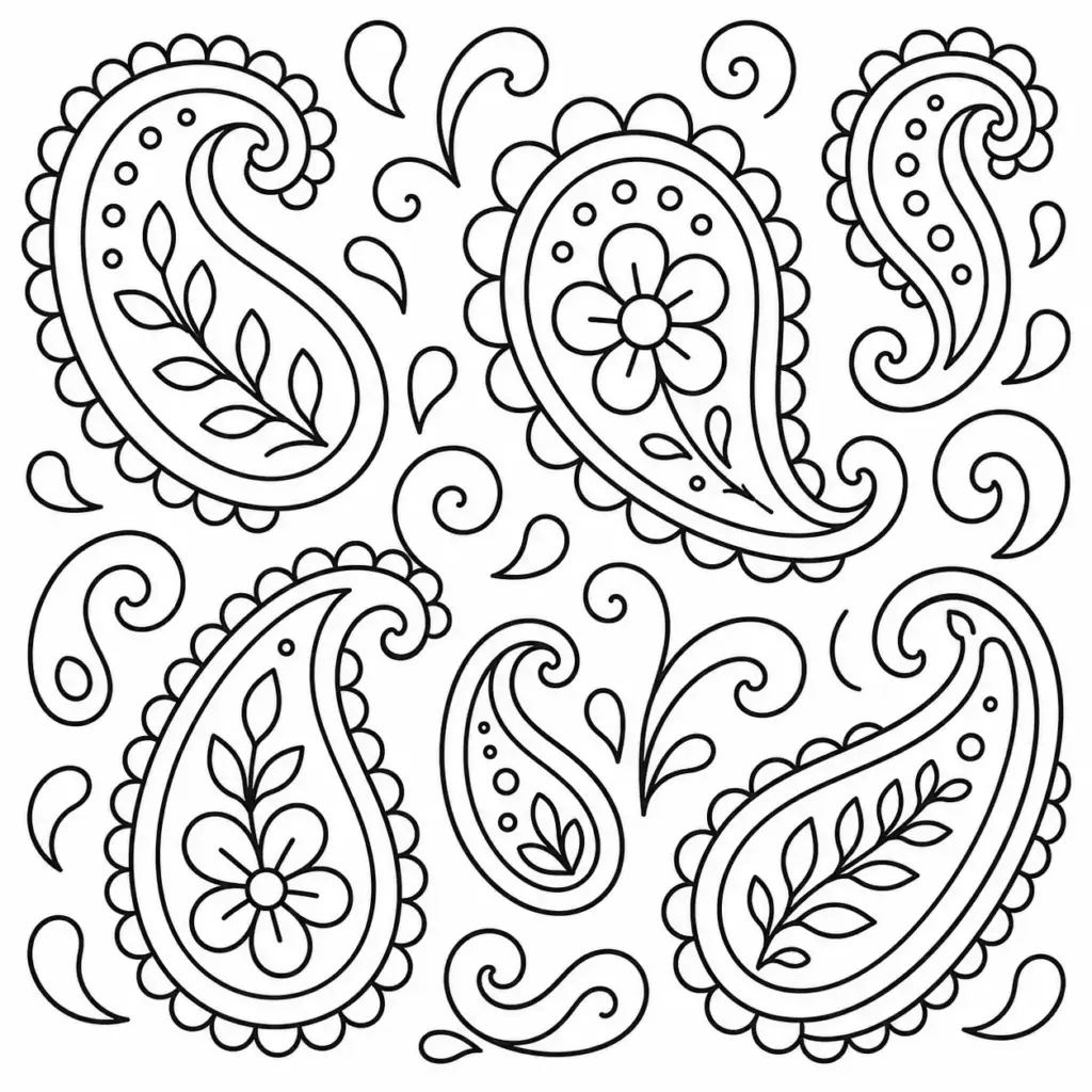 Paisley Teardrops