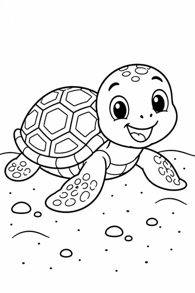 Baby Turtle on the Sand