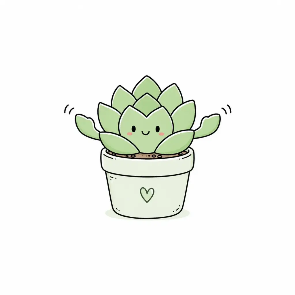 A Tiny Potted Succulent