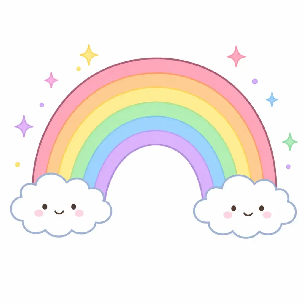 A Rainbow Over Clouds