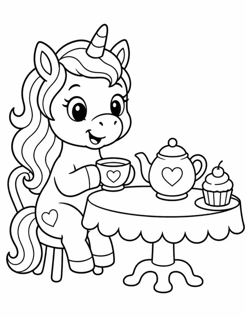 Unicorn at a Tea Party