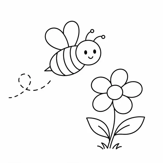 Bee and a Flower