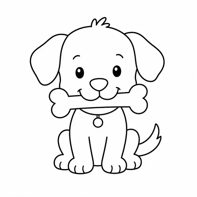 Puppy With a Bone