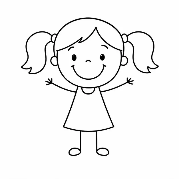 The Classic Pigtail Girl
