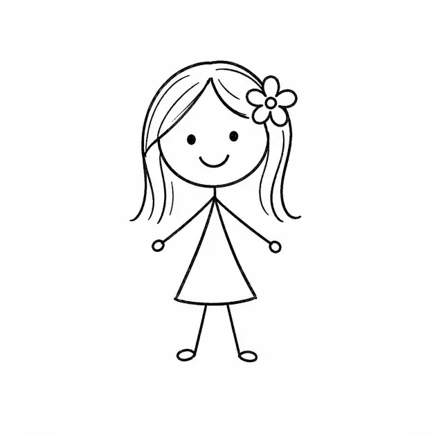 Flower in Her Hair