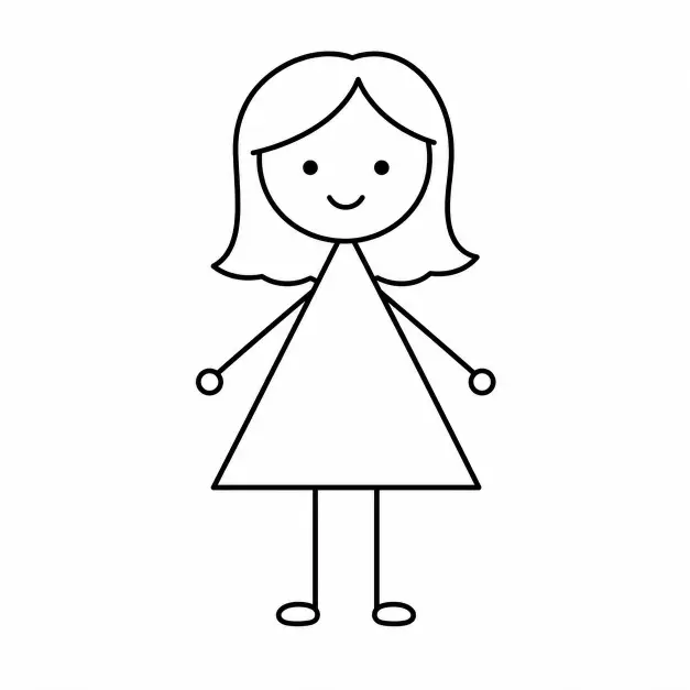 The Triangle Dress Girl