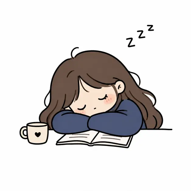 Sleepy Girl with Zzz