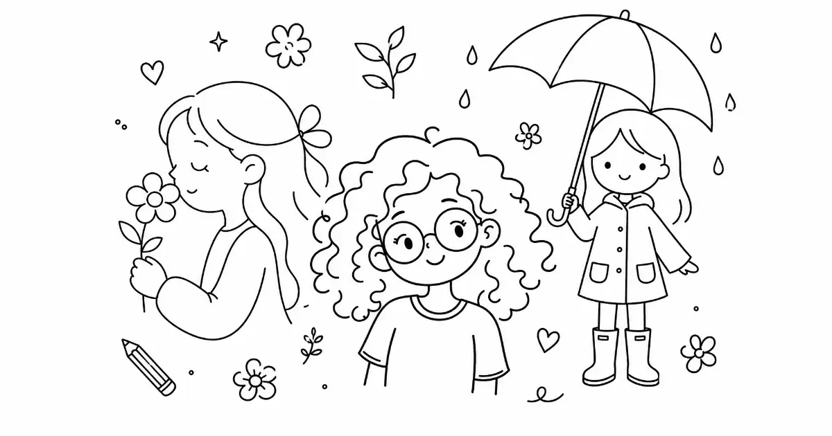 girl drawing ideas