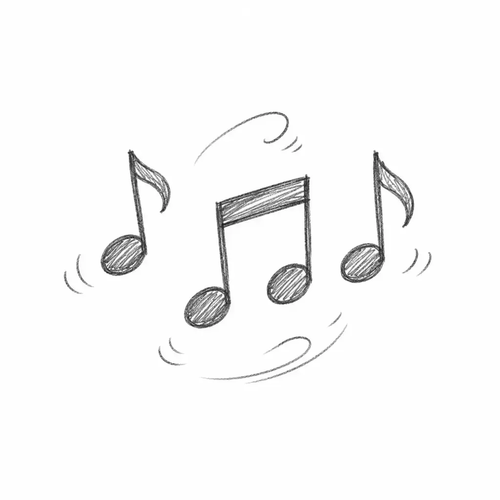 Floating Music Notes